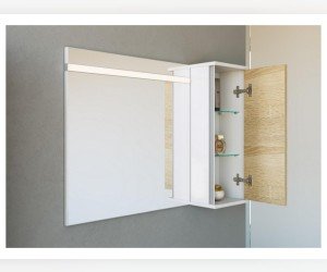 Зеркало 65см со светодиодной подсветкой и сенсорным выключателем.