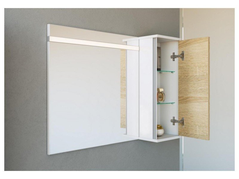 Зеркало 65см со светодиодной подсветкой и сенсорным выключателем.