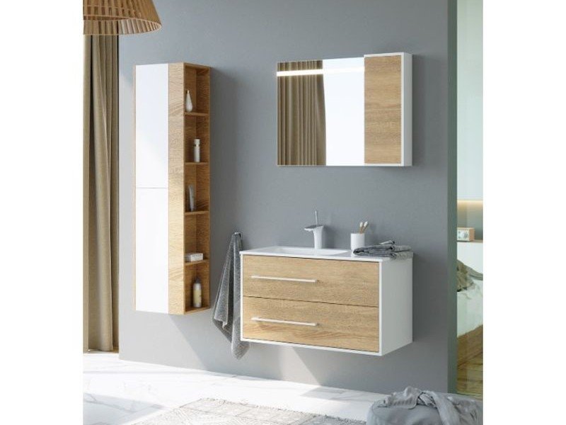 Зеркало 65см со светодиодной подсветкой и сенсорным выключателем.