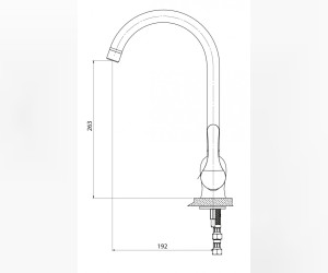 Смеситель GPD Espina MTE70, для кухонной мойки, хром