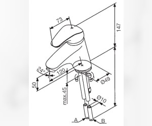 Смеситель Damixa Space 100210000 для раковины