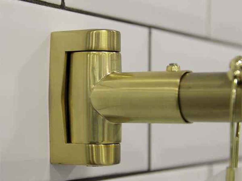 Карниз для шторы Радомир 1-12-3-0-9-172 фронтальный на ванну Орегона 170 х 100 см, золото