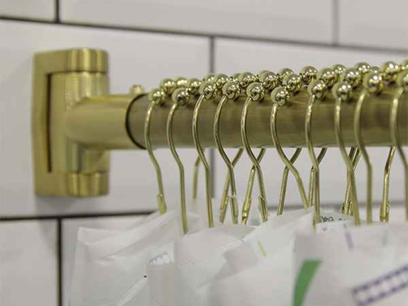 Карниз для шторы Радомир 1-12-3-0-9-172 фронтальный на ванну Орегона 170 х 100 см, золото