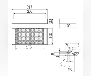 Корзинка-полочка Inda Indissima A88510CR