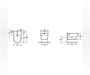 Биде Jacob Delafon Rodin+, подвесное EMJ0002-00