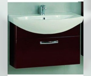 Тумба под раковину Акватон АРИЯ 80, 1A141701AA430, темно-коричневая