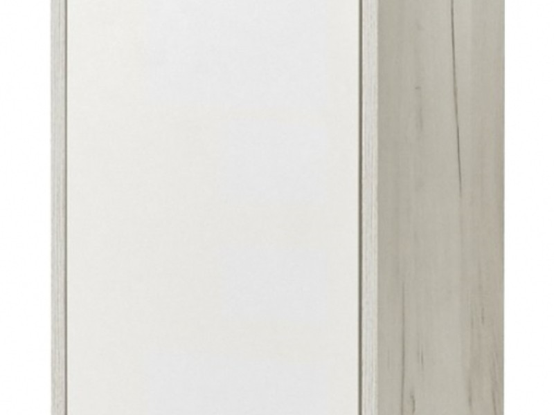 Пенал Акватон Флай 35 см, 1-створчатый, белый, дуб крафт, левый/правый