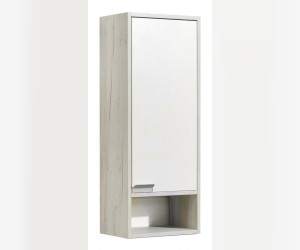 Пенал Акватон Флай 35 см, 1-створчатый, белый, дуб крафт, левый/правый