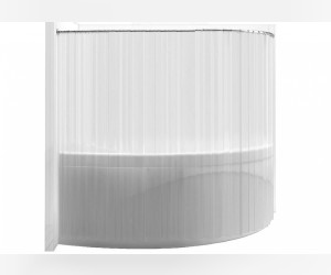 Карниз для ванны Aquanet Jersey 00177986 170*90 см полукруглый