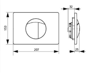 Клавиша Sanit S701 16.701.88..0000gold, золото