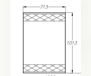 Зеркало Opadiris Smile Порто 70 настенное