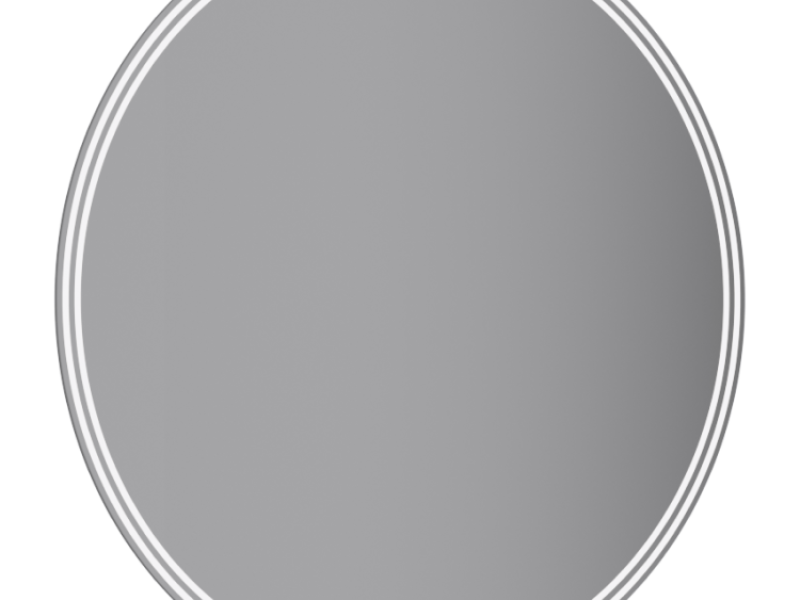 Зеркало со светодиодной подсветкой, сенсорным выключателем, регулятором освещенности и обогревом