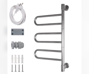 Полотенцесушитель электрический Energy U chrome G3K, ширина 40 см, высота 74.5 см