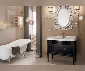 Комплект мебели Labor Legno MILADY Composizione MIL 100, черный с серебром, 105 см