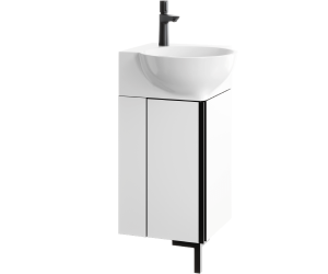 Напольная тумба с двумя дверьми с умывальником