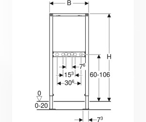 Инсталляция Geberit Duofix для душевых систем и ванн 111.740.00.1