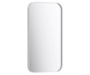 Зеркало в металлической раме, цвет белый, 50*90 см