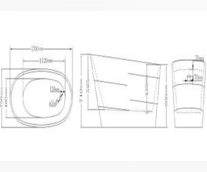 Акриловая ванна Lagard Auguste Brown Wood lgd-agst-bw