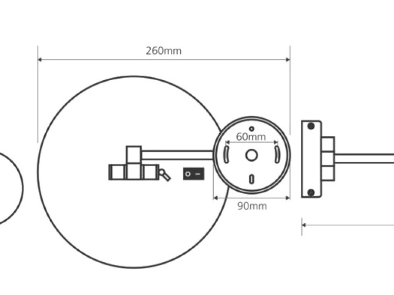 Настенное косметическое зеркало Bemeta 112101142