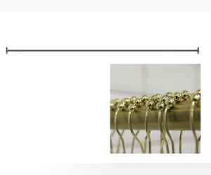 Карниз прямой Радомир 1-12-3-0-0-995 300 см для прямоугольной ванны, золото