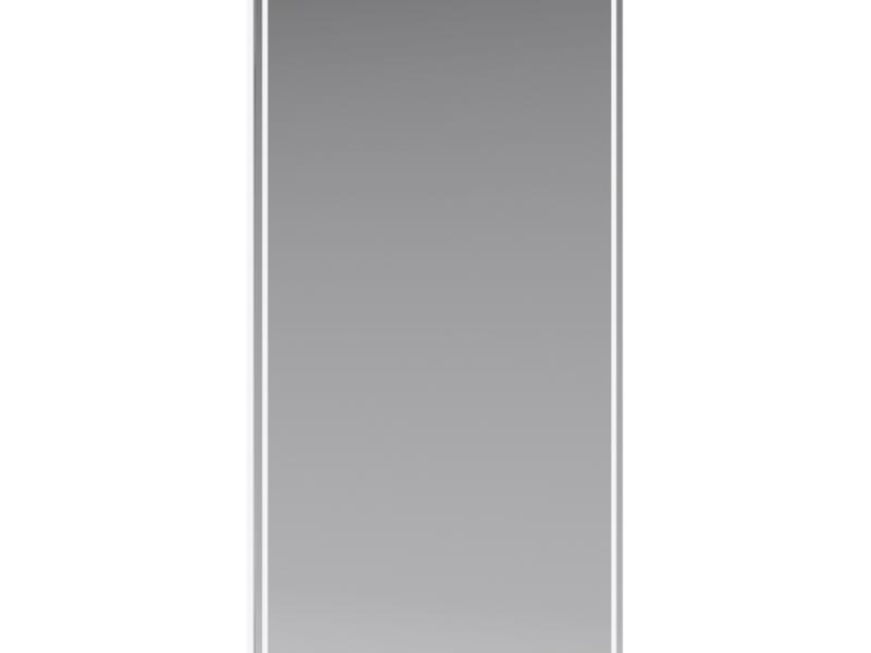 Зеркало со светодиодной подсветкой, сенсорным выключателем и регулятором освещенности.