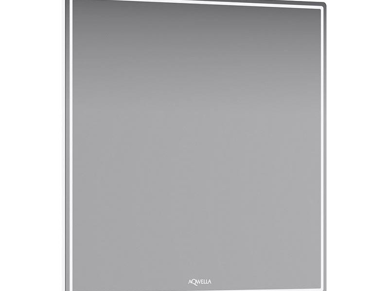 Зеркало со светодиодной подсветкой, сенсорным выключателем и регулятором освещенности.