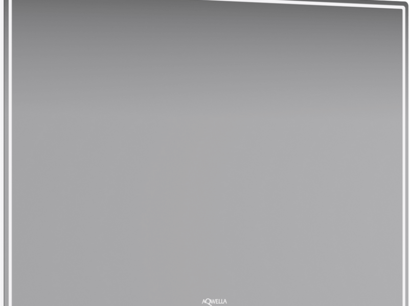 Зеркало со светодиодной подсветкой, сенсорным выключателем и регулятором освещенности.