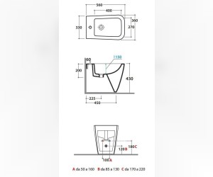 Биде Globo Stone ST009.BI*1, напольное