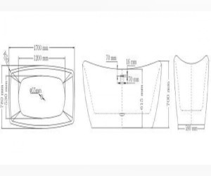 Акриловая ванна Lagard Meda Black Agate lgd-mda-ba