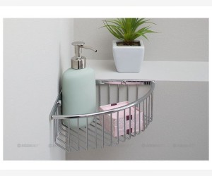 Полочка Aquanet 8163, 21 см, одноярусная, угловая (199903)