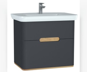 Тумба с раковиной Vitra Sento 80 см, с LED подсветкой и датчиком движения, 60836