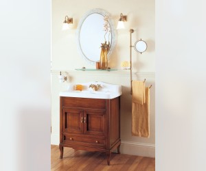 Тумба напольная Labor Legno VICTORIA HPL 70, под раковину и столешницу, орех/бронза 68,5*51*81 см