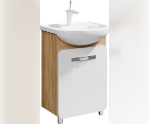 Напольная тумба с универсальной левой/правой дверью с умывальником