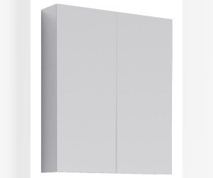 Зеркальный шкаф с двумя дверьми на петлях с плавным закрыванием