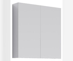 Зеркальный шкаф с двумя дверьми на петлях с плавным закрыванием