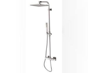 Душевая система Bossini Cosmo L30020.030, верхний душ квадратный