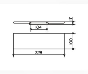 Полочка для душа Keuco Edition 400 11558 170000, матовый хром