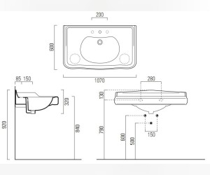 Раковина GSI Old Antea 564611