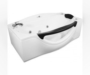 Ванна гидромассажная акриловая Appollo AT-0932 180 х 97 см, с подголовником, с аэромассажем, со смесителем, с подсветкой