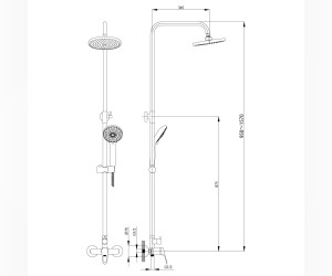 Душевая система Rossinka B35-45