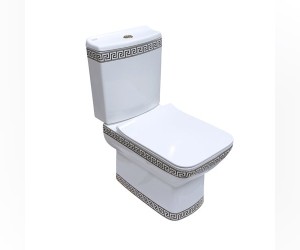 Напольный унитаз Della Quattro Slim 411 крышка микролифт