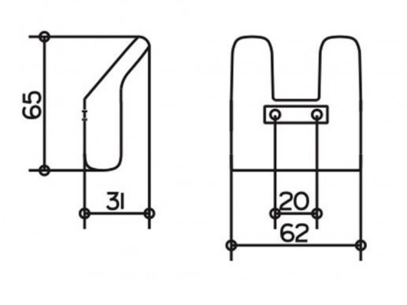 Крючок Keuco Collection Moll 12713 010000 для полотенца двойной