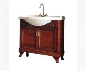 Тумба под раковину Labor Legno MARRIOT MPL 85, вишня/бронза 82,5*33*82 см, напольная