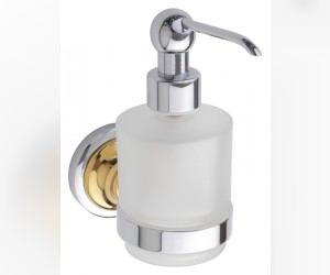 Дозатор жидкого мыла Bemeta Retro 144209108 7 x 12 x 15 см, 200 мл, хром/золото
