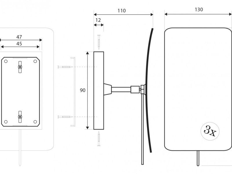 Косметическое зеркало Bemeta 112201222