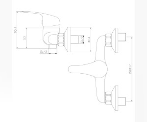 Смеситель Rossinka Y35-41 для душа