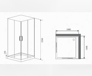 Душевая кабина Timo Nura H-516 100 x 100 см (Premium)
