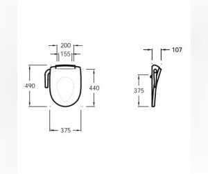 Электронная крышка-биде Jacob Delafon Odeon Up 97301-0