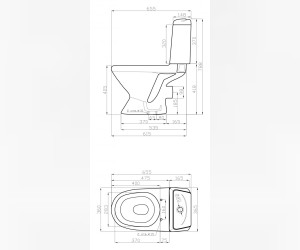 Напольный унитаз Della Glance Super Plus 014 крышка микролифт