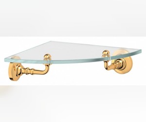 Полка с держателями 3SC Stilmar STI 218 угловая 22 см, золото